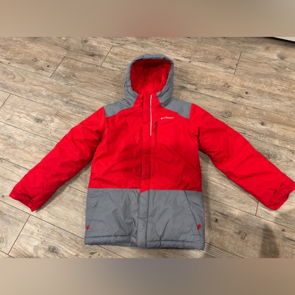 Columbia Red & Gray Winter Coat Size Medium - Picture 1 of 9